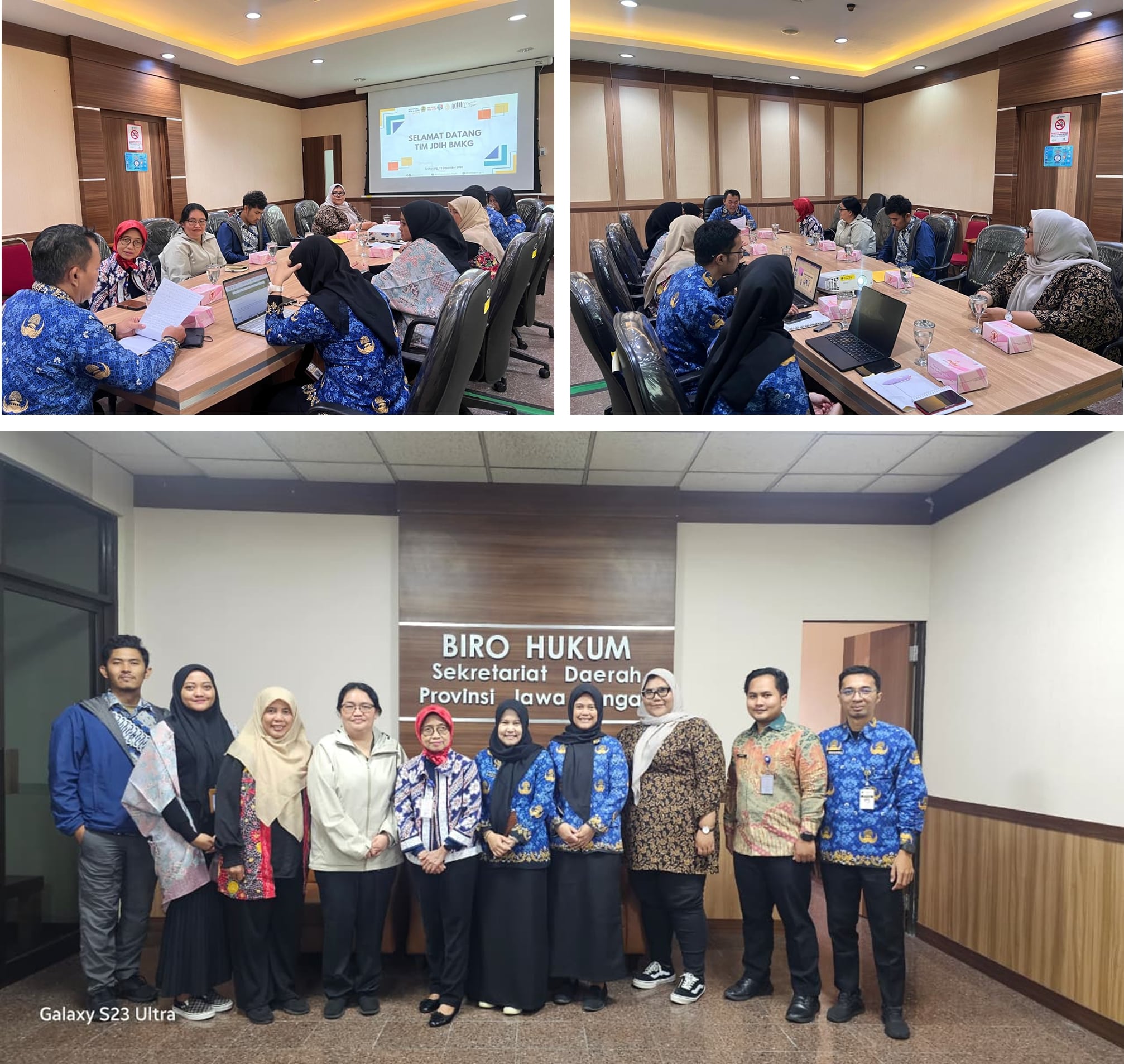 Tim JDIH BMKG Berkunjung ke JDIH Pemerintah Provinsi Jawa Tengah dalam rangka Benchmarking dan Diskusi terkait Tata Kelola JDIH